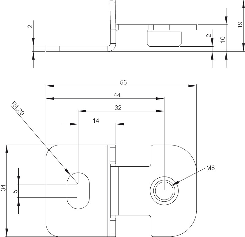 fibox Seinäasennussarja fibox wmk arca 10 (10mm)