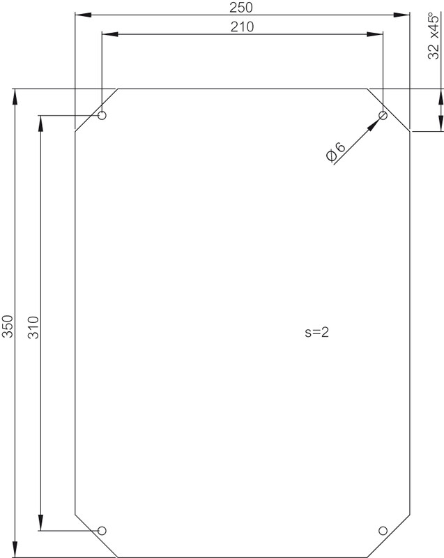 fibox Asennuslevy fibox mps arca 4030 350x250x2
