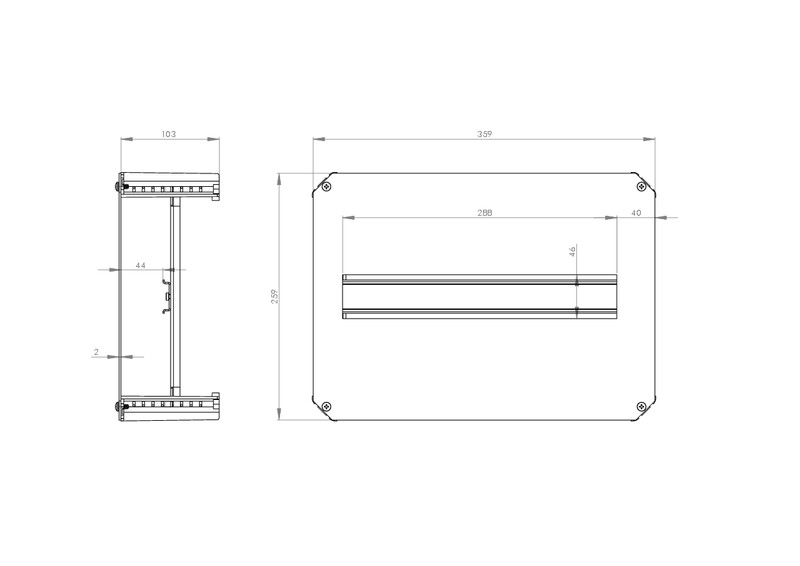 fibox Din-kiskokehys fibox drs arca 304015 1x16 mod