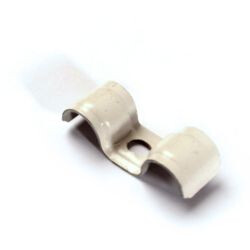 SCREW BRACKET 2X11MM STAINLESS 1 SCREW WHITE