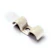 morite Screw bracket 2x11mm stainless 1 screw white