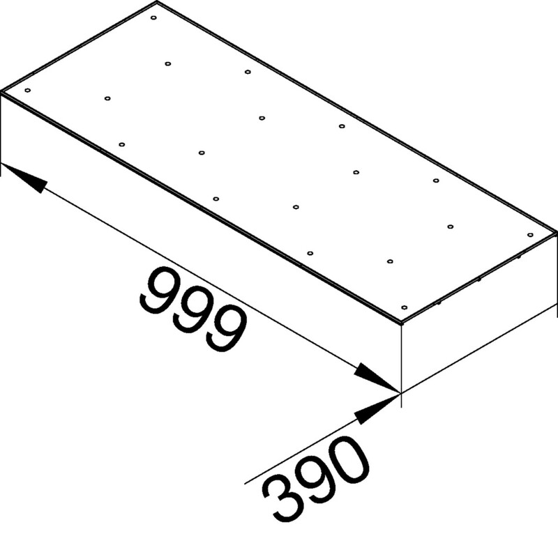 hager Screed-flush trunking lid bkg bkg fe 400x1000mm rec. blind z