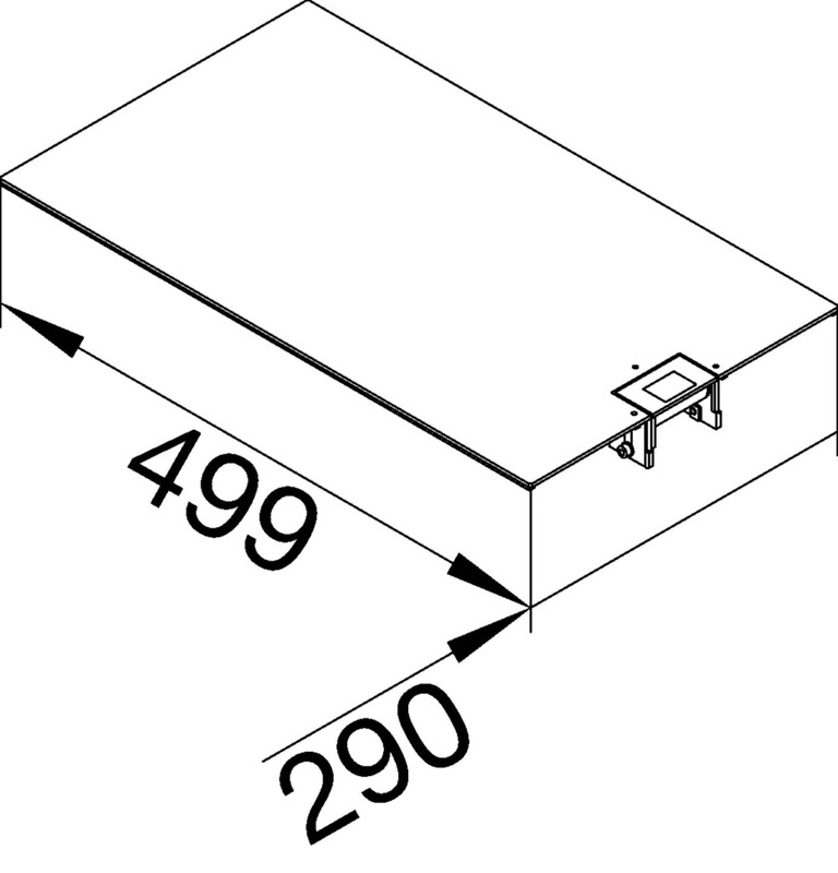 hager Screed-flush trunking lid bkg bkg fe 300x1000mm le zn