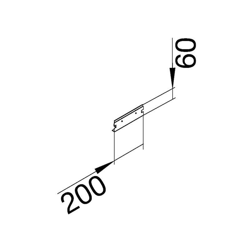 hager Päätykappale tehalit bkg bkgd fe 200x60 zn