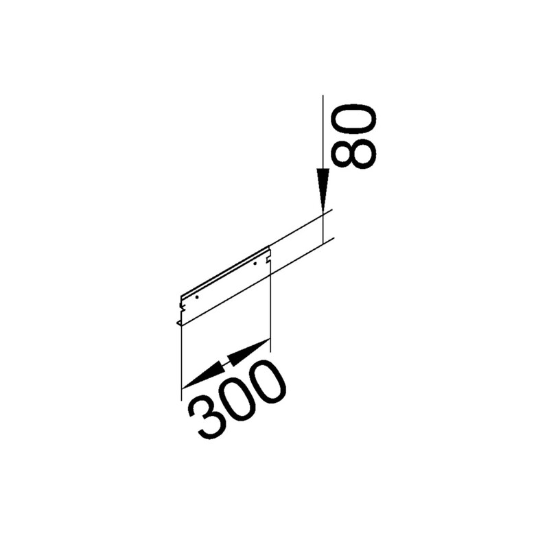 hager Päätykappale tehalit bkg bkgd fe 300x80 zn