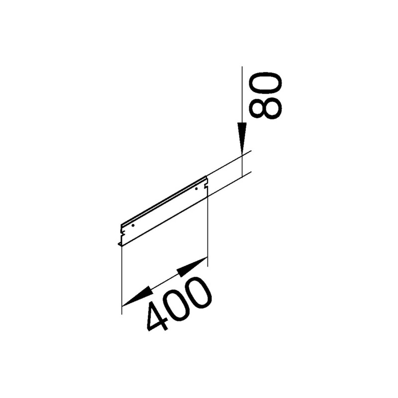 hager Päätykappale tehalit bkg bkgd fe 400x80 zn