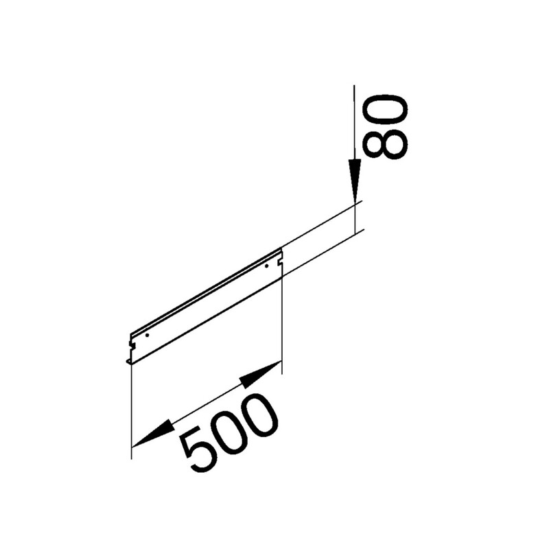 hager Päätykappale tehalit bkg bkgd fe 500x80 zn