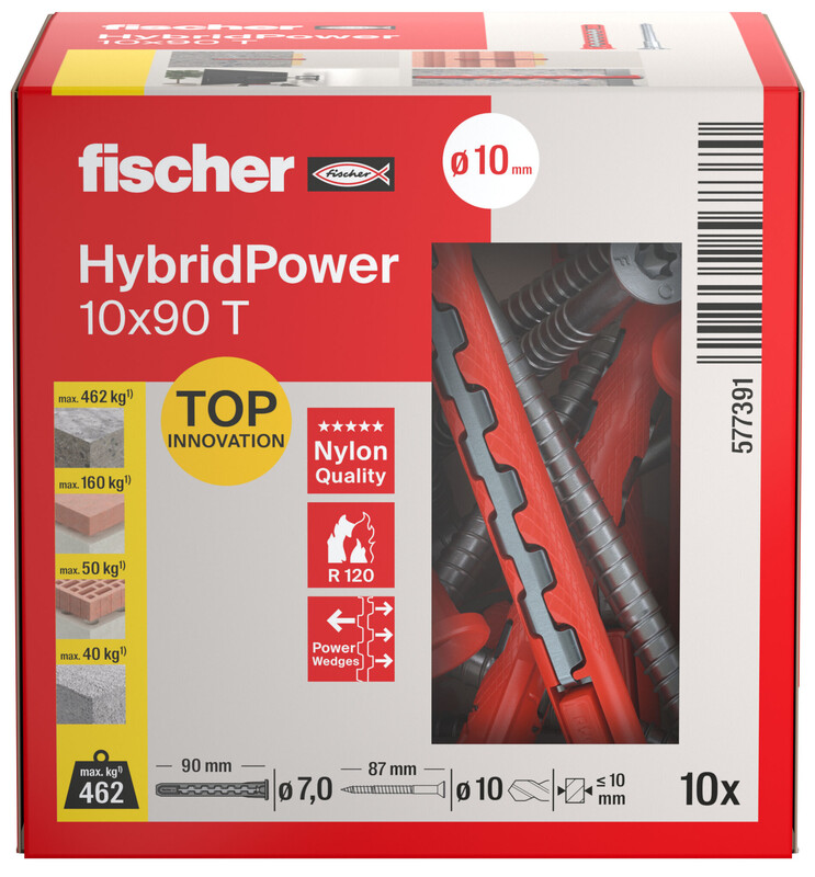 fischer Hybridpower tulppa 10x90 t tx40 10kpl