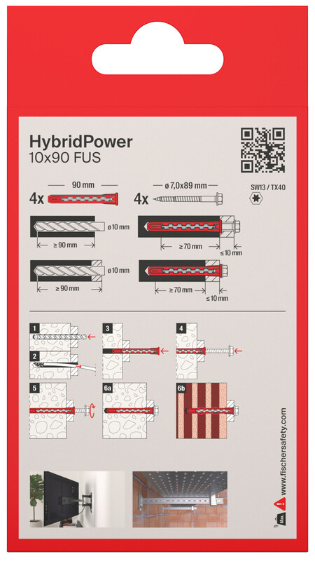 fischer Hybridpower plug fus k tx40/sw13 4pcs
