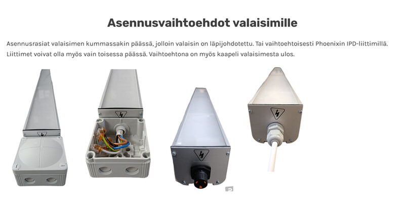 ad-lux Kapslad industriarmatur linear l100 mc 104w 14,5klm
