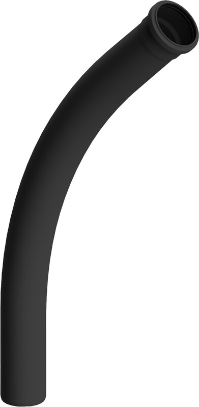 uponor Cable ducting bend black pvc 140x45 r1000 sn8 opto