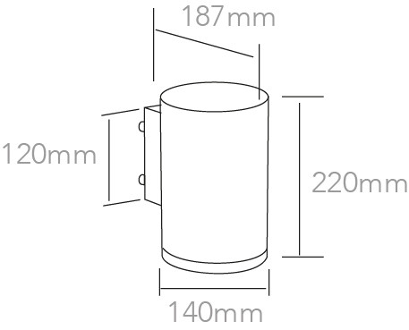 kamic Seinäval ulko funkis megaled funkis megaled 1x30w 3000k ant