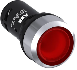 abb Illumin pushbutt oper. compact red, returnable, 1no