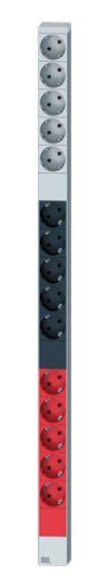 VIRRANJAKELUYKSIKKÖ PDU ALU 1U 15X SCHUKO, 3-VAIH.16A
