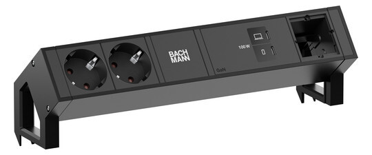 PISTORASIAPANEELI DESK2 2 X PR USB C/C 100W CM
