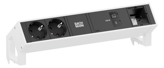 PISTORASIAPANEELI DESK2 2 X PR  USB C/C 100W CM
