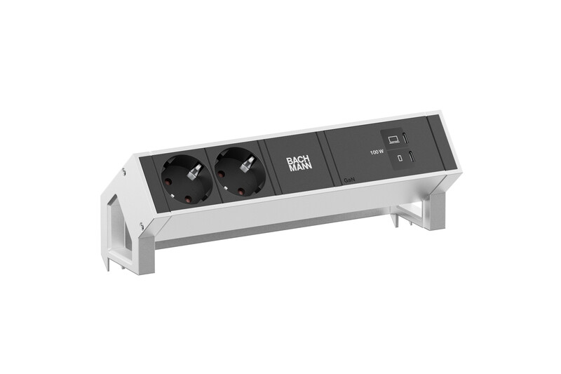PISTORASIAPANEELI DESK2 2 X PR USB C/C 100W HARMAA