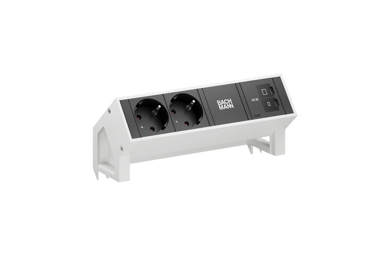 SOCKET-OUTLET PANEL DESK2 2 X S-O USB C/C 45W WHITE