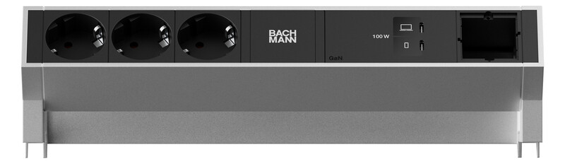 bachmann Socket-outlet panel desk2 3 x s-o usb c/c 100w cm
