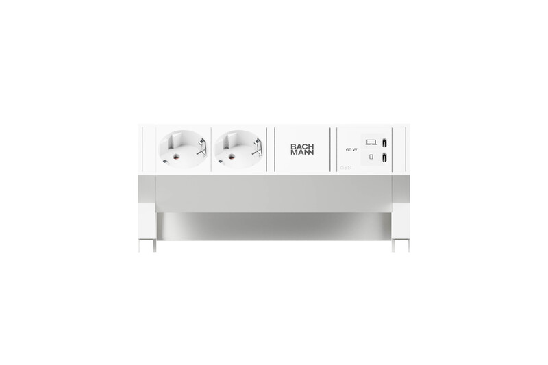 bachmann Socket-outlet panel desk2 2 x s-o usb c/c 65w white