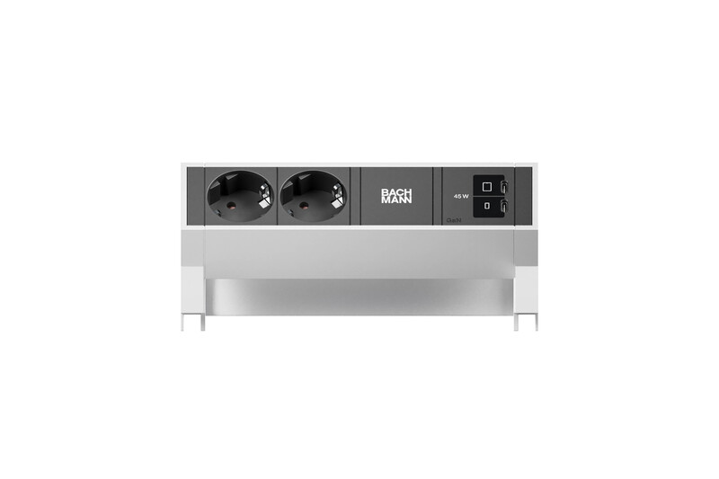 bachmann Socket-outlet panel desk2 2 x s-o usb c/c 45w white