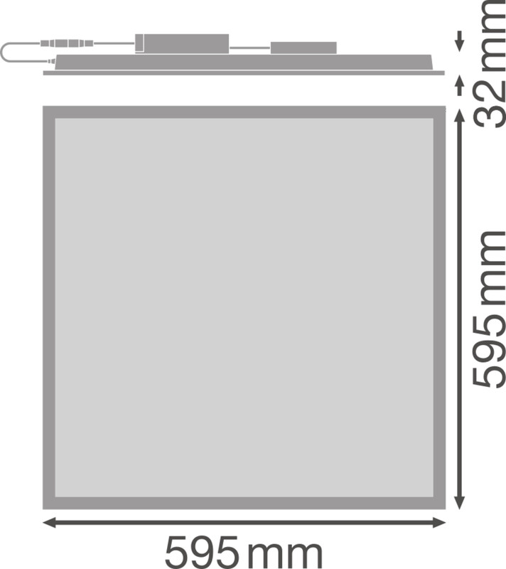 ledvance Modular luminaire panel pfm pl cmft 600 33w/840 ugr19 zb