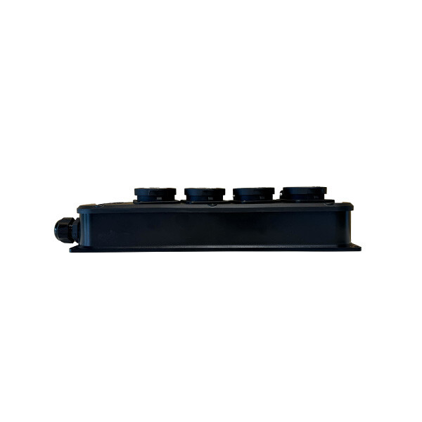 norwesco Skarvuttag power solid 4s/16a/250v/ip54 tpe svart