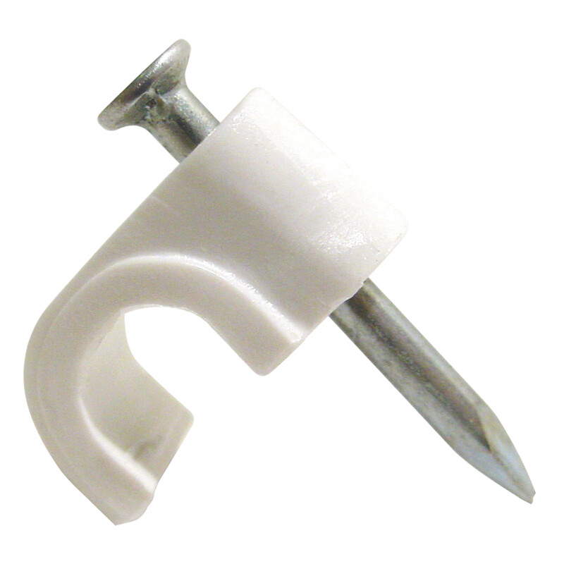 TOOL OPENED CLIP FOR COAXIAL CABLE
