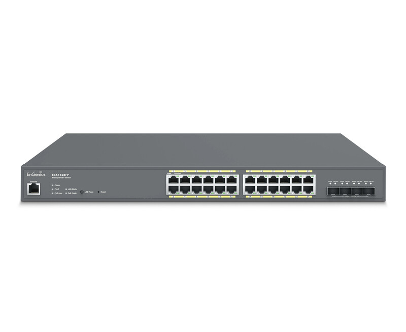 ETHERNET SWITCH 24-PORT 4X10G SFP 410W POE 1RU