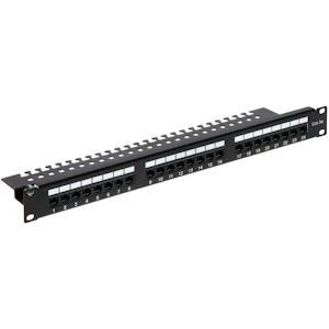 telmor Panel copper 19in 1ru 24xrj45, keystone