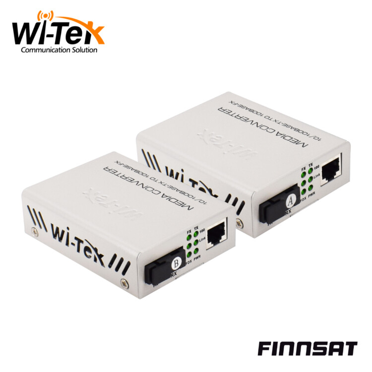 MEDIAMUUNNIN FINNSAT TX/RX 25km SC SM-RJ45 100Mb