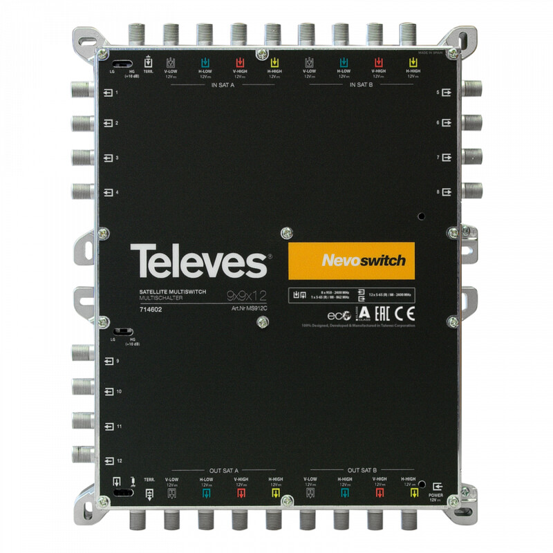 televes Välitaajuuskytkin finnsat suorajakelukytkin 9x9x12