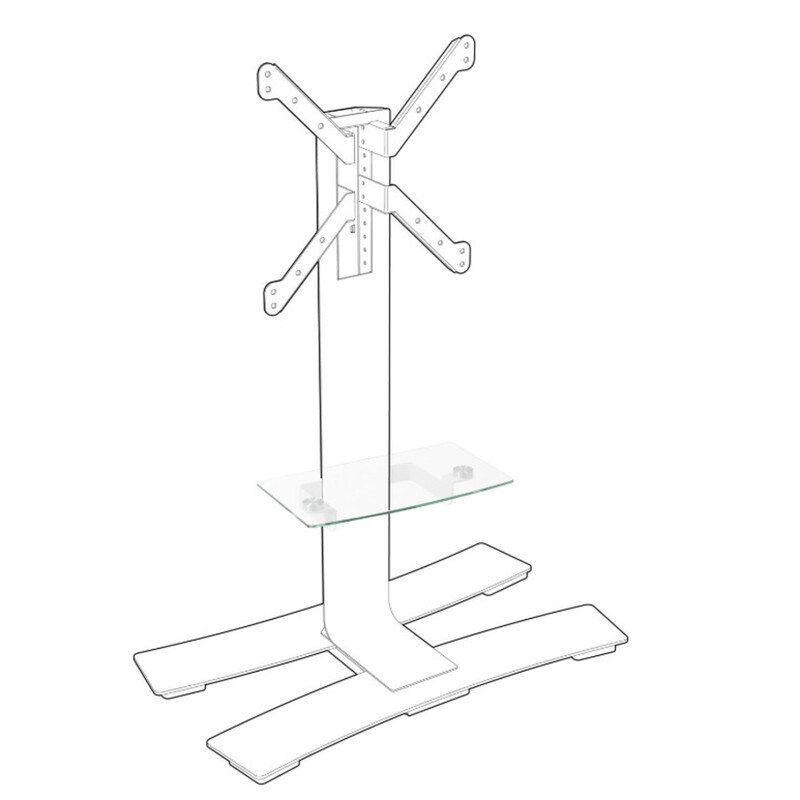 AV-EQUIPMENT AV DEVICE SHELF BLACK