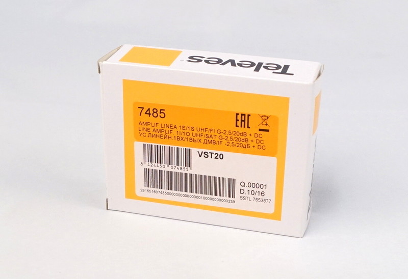 televes Amplifier 47-862/950-2150 mhz g=-2,5/20