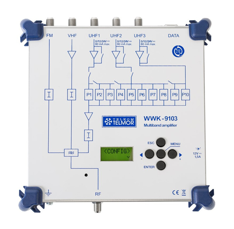 telmor Main amplifier fm/vhf/3xuhf lte700-ready