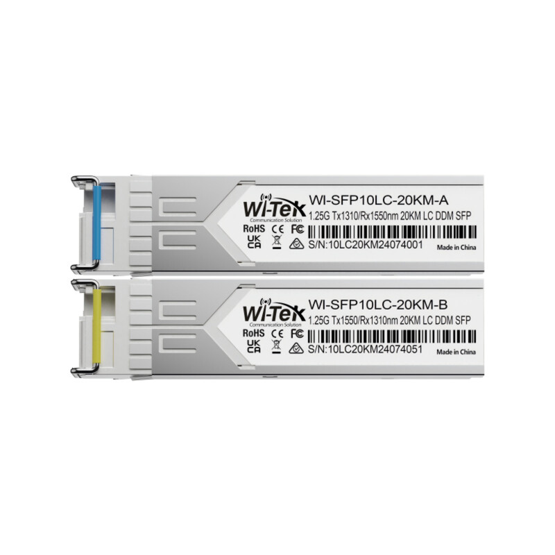wi-tek Ethernet switch accessory sfp tx/rx 20km lcupc single sm
