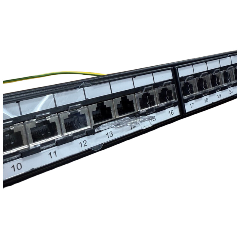 televes Panel koppar 19in 1ru w/ 24 rj45f cat6a ftp