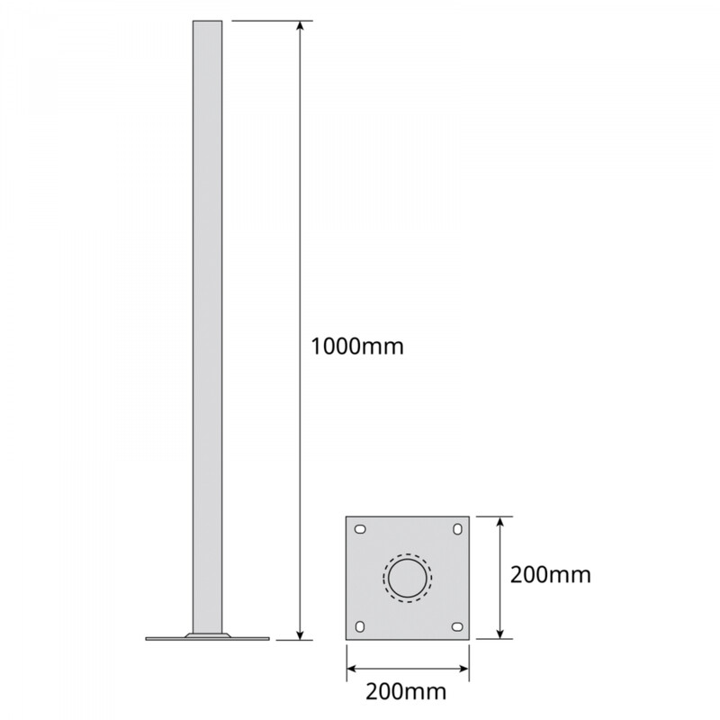 televes Stödrör 1000x200mm 48mm