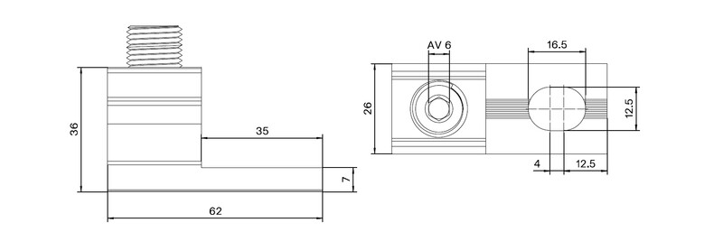 ouneva Kojeliitin ot ot 1xal/cu 25-150mm