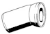 viega Wc-anslutning p-stos 22° viega 101855, vit