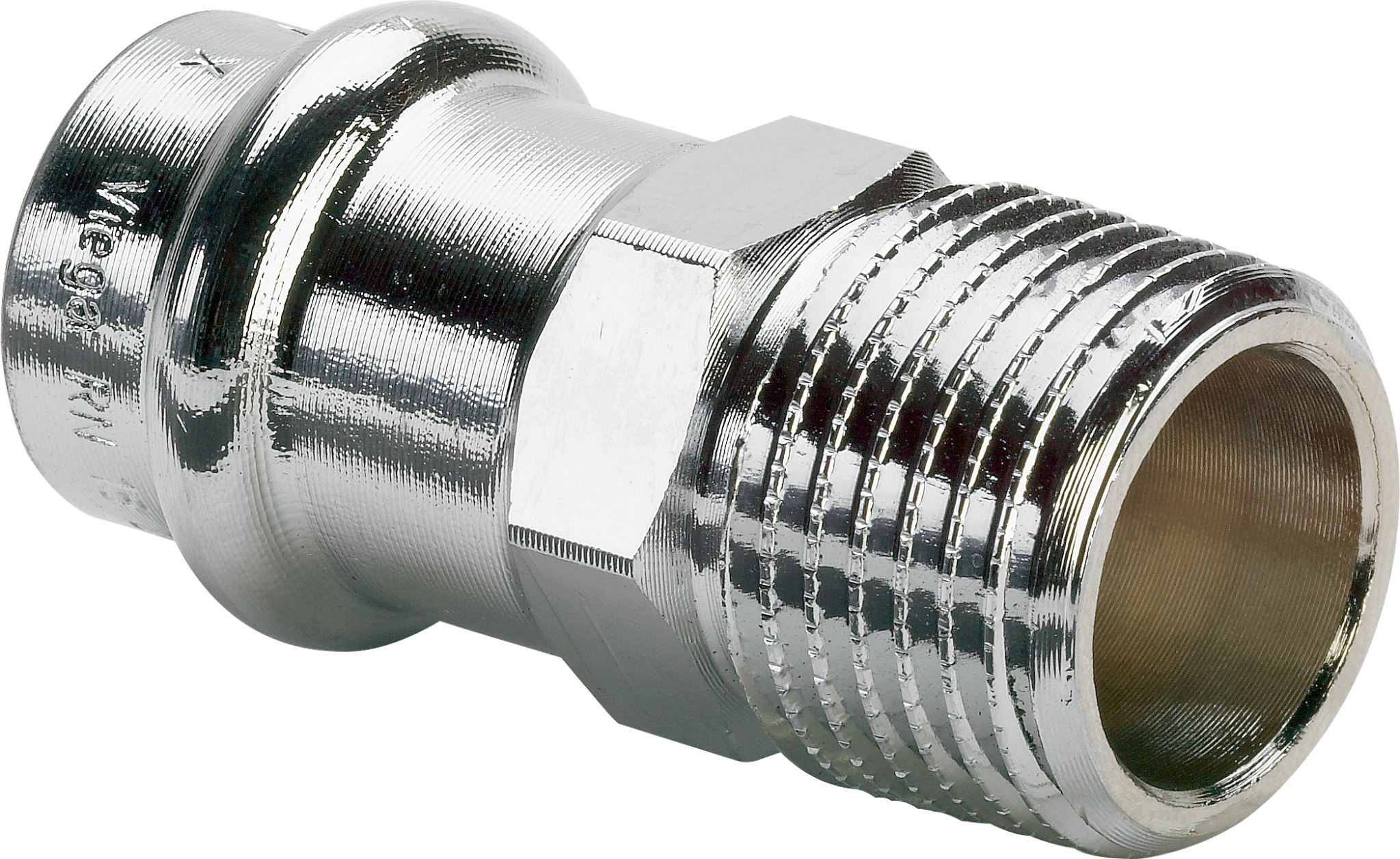 viega Press adapter with mt cu 12x1/2 chrome viega