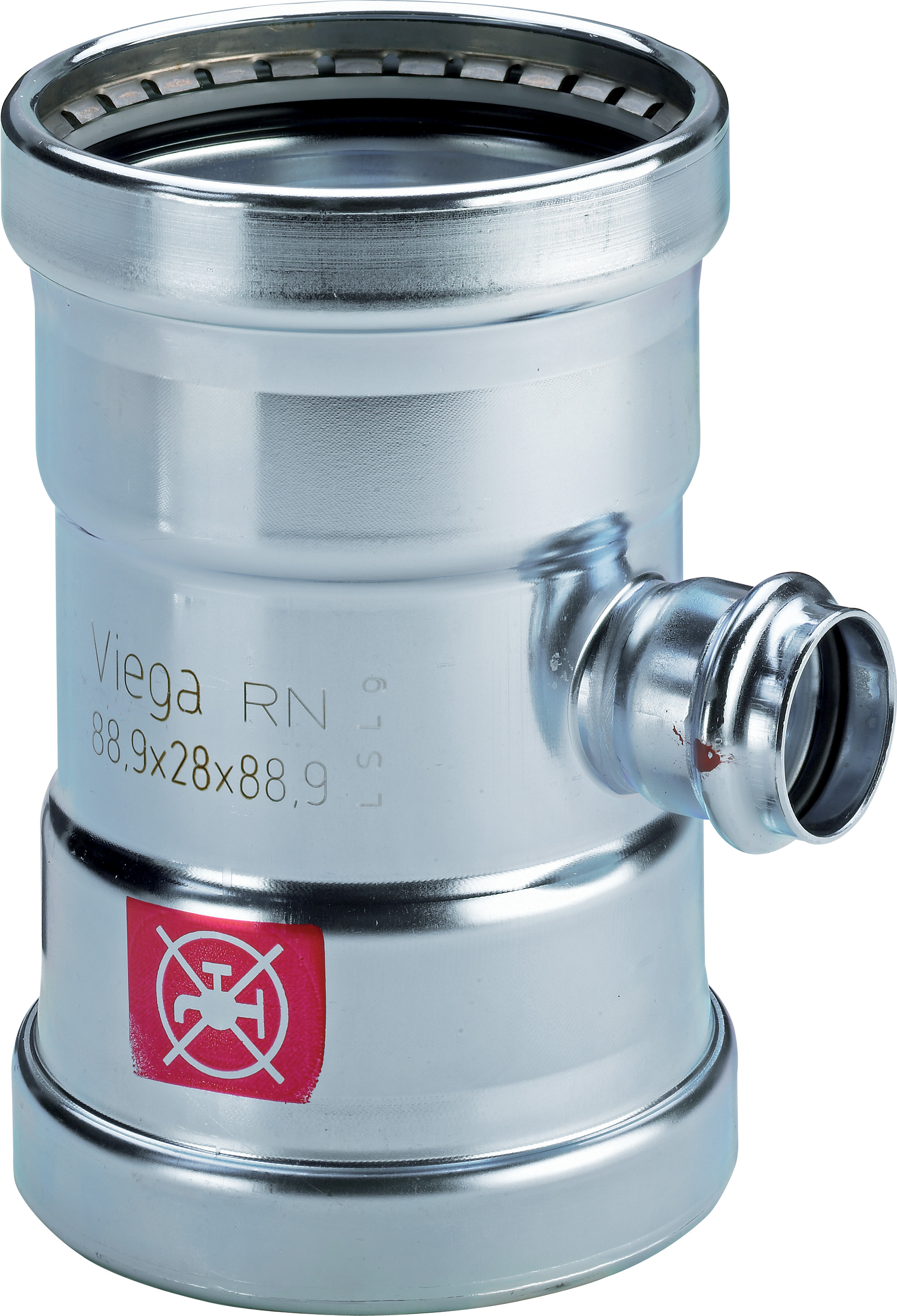 viega Press t-rör reducering zn 108x54x108 viega