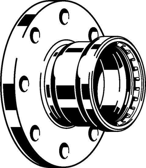viega Press flänsmuff zn dn65 76,1mm viega