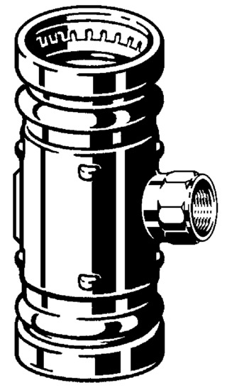 viega Press t-rör in cu 88,9x2x88,9 viega