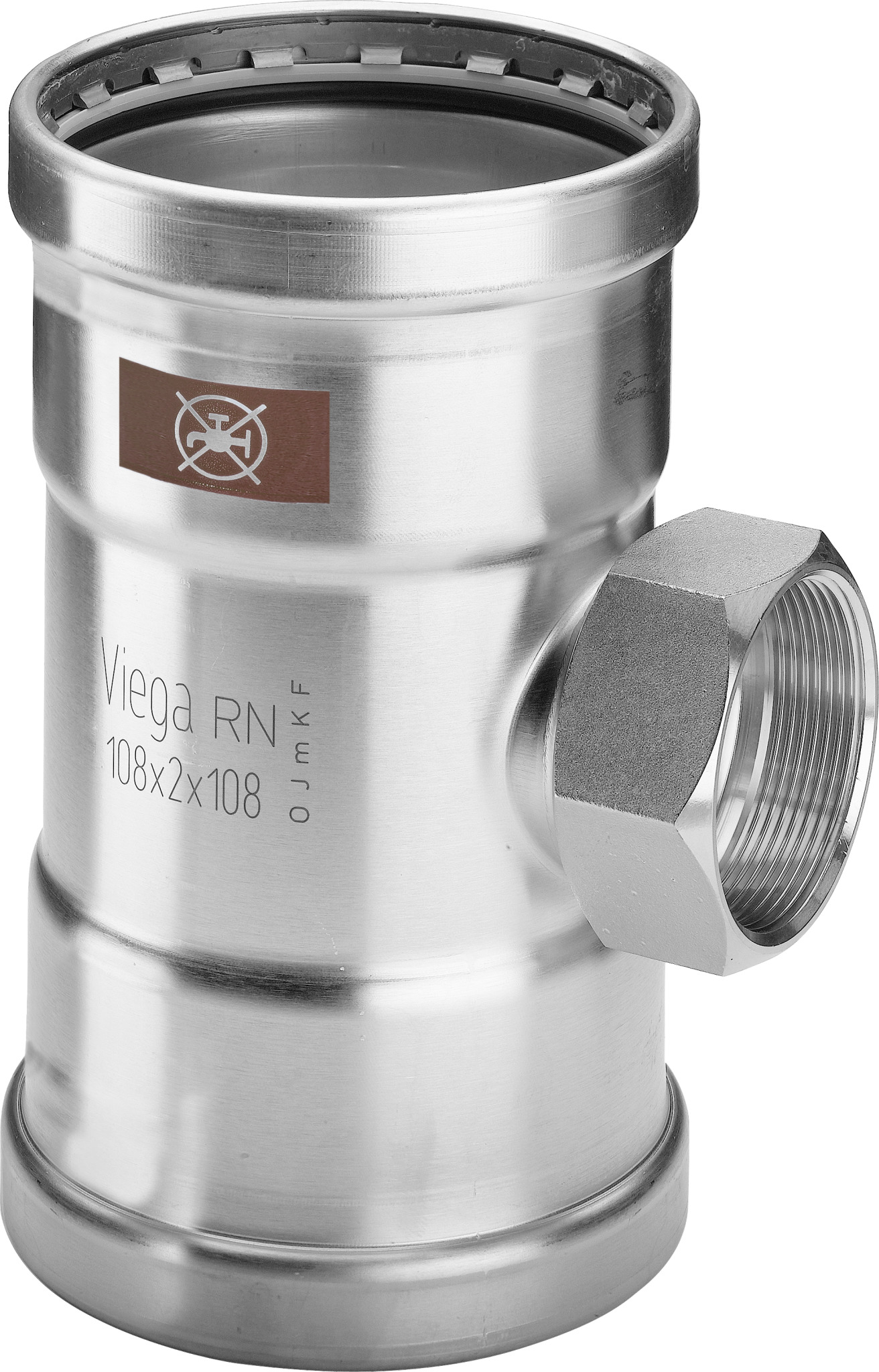 viega Press t-piece ft ss 88,9x3/4x88,9 viega