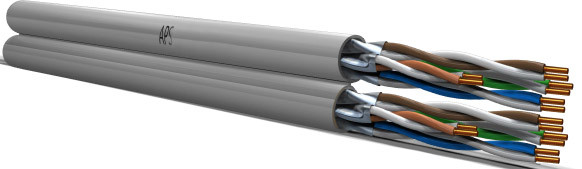 NETWORK CABLE-CAT6A CAT6A U/FTP 2X4P LSZH CCA K500