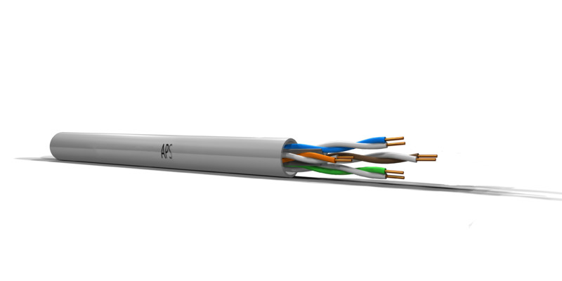 NÄTVERKSKABEL-CAT6 APS CAT6 U/UTP 4P LSZH CCA K500