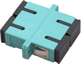 ADAPTER OM3 SC/UPC DUPLEX AQUA