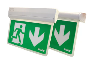 kamic Exit sign luminaire too pac at 30m 2-pack wh