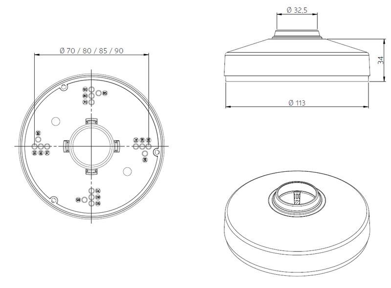 luxomat Tillbehör luxomat pendulum mounting-kit pd2/3/4